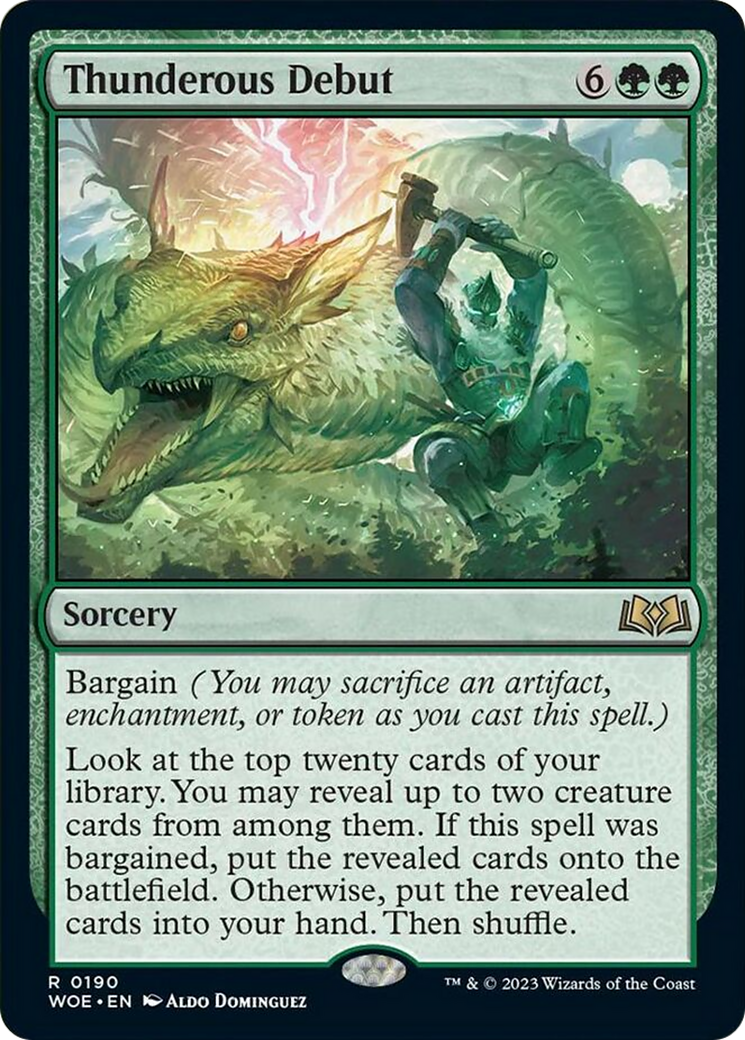 Thunderous Debut [Wilds of Eldraine] | Jomio and Rueliete's Cards and Comics