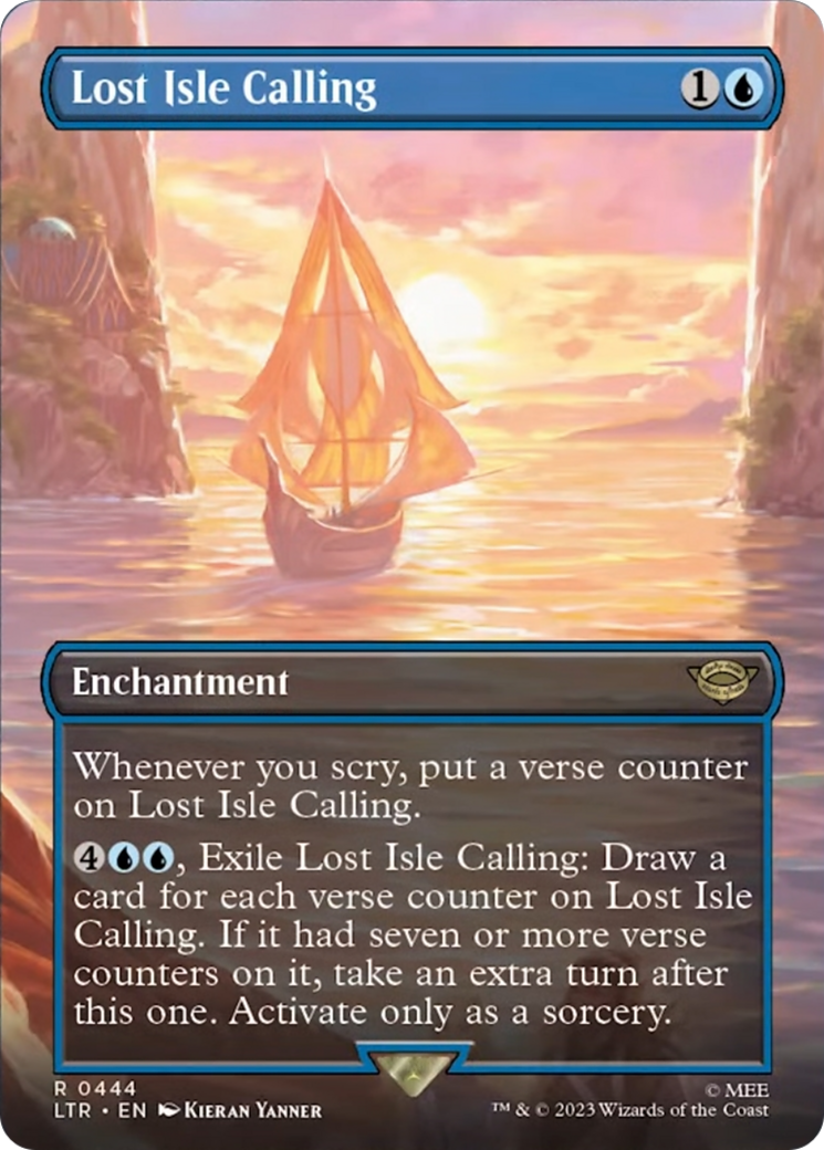 Lost Isle Calling (Borderless Alternate Art) [The Lord of the Rings: Tales of Middle-Earth] | Jomio and Rueliete's Cards and Comics