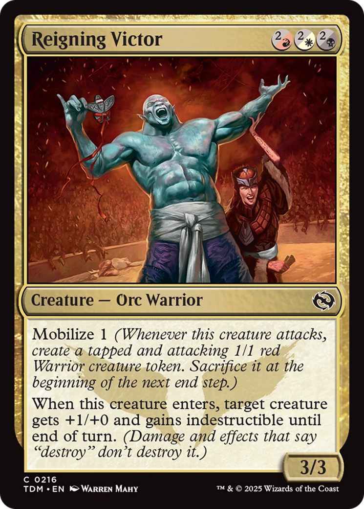 Reigning Victor [Tarkir: Dragonstorm] | Jomio and Rueliete's Cards and Comics