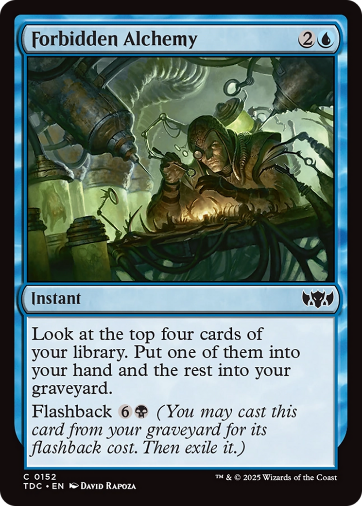 Forbidden Alchemy [Tarkir: Dragonstorm Commander] | Jomio and Rueliete's Cards and Comics