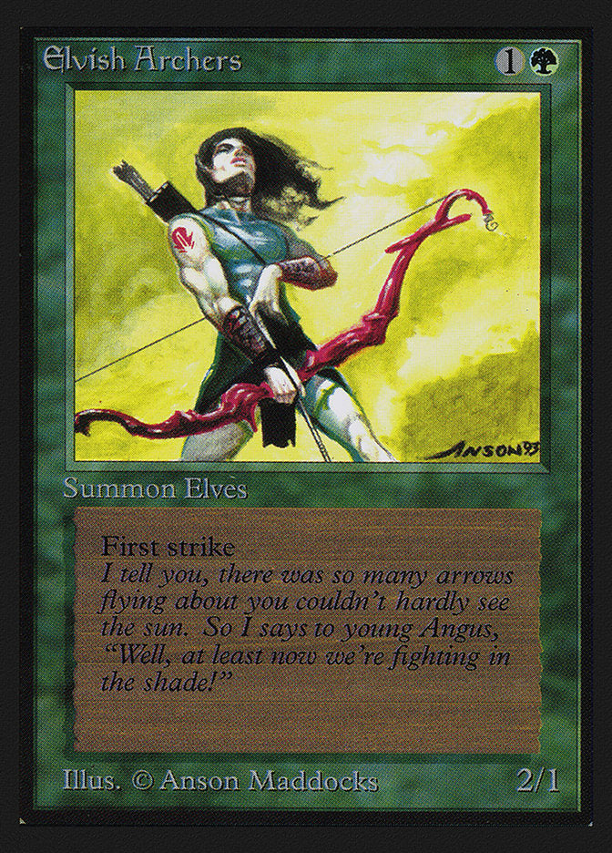 Elvish Archers [International Collectors' Edition] | Jomio and Rueliete's Cards and Comics