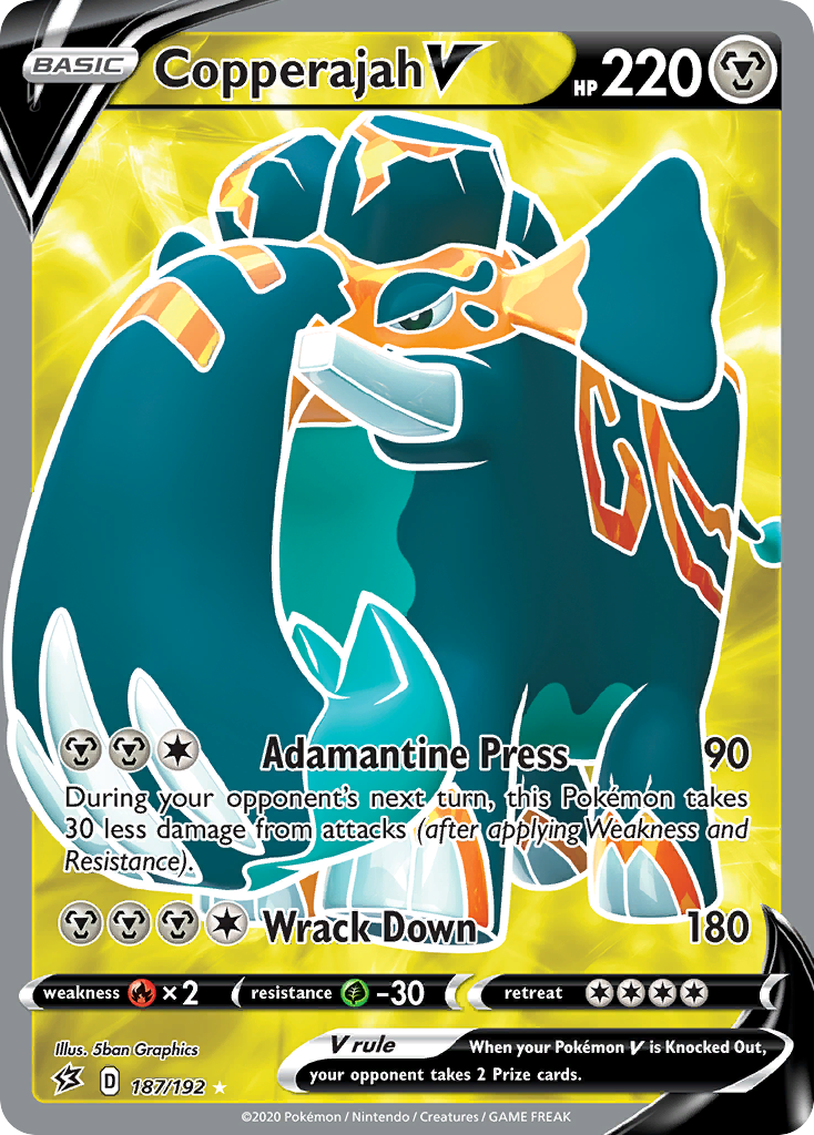 Copperajah V (187/192) [Sword & Shield: Rebel Clash] | Jomio and Rueliete's Cards and Comics