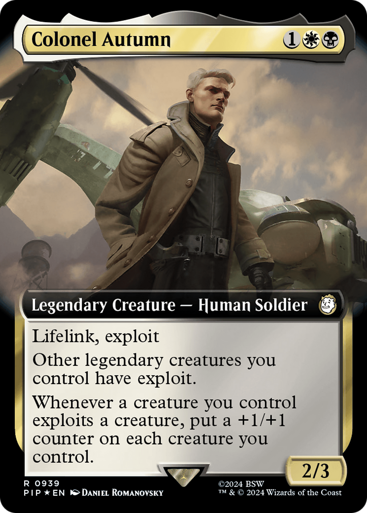 Colonel Autumn (Extended Art) (Surge Foil) [Fallout] | Jomio and Rueliete's Cards and Comics