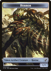 Angel of Sanctions // Horror Double-Sided Token [Commander 2019 Tokens] | Jomio and Rueliete's Cards and Comics