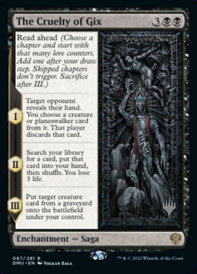 The Cruelty of Gix (Promo Pack) [Dominaria United Promos] | Jomio and Rueliete's Cards and Comics
