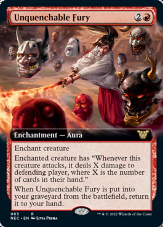 Unquenchable Fury (Extended Art) [Kamigawa: Neon Dynasty Commander] | Jomio and Rueliete's Cards and Comics