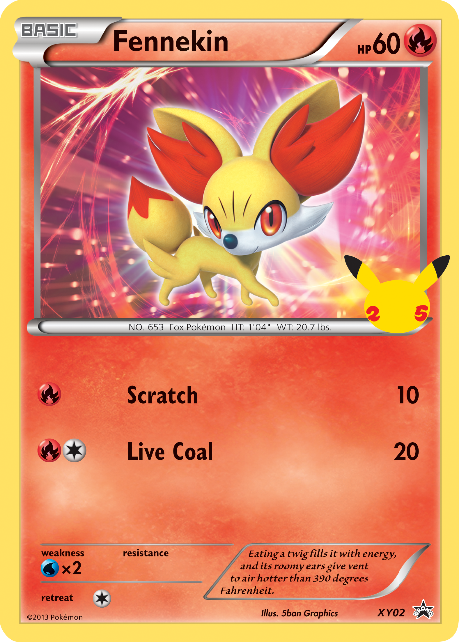 Fennekin (XY02) (Jumbo Card) [First Partner Pack] | Jomio and Rueliete's Cards and Comics