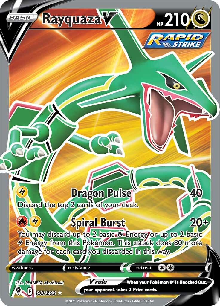 Rayquaza V (193/203) [Sword & Shield: Evolving Skies] | Jomio and Rueliete's Cards and Comics