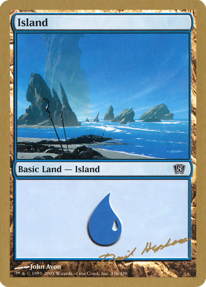 Island (dh336) (Dave Humpherys) [World Championship Decks 2003] | Jomio and Rueliete's Cards and Comics