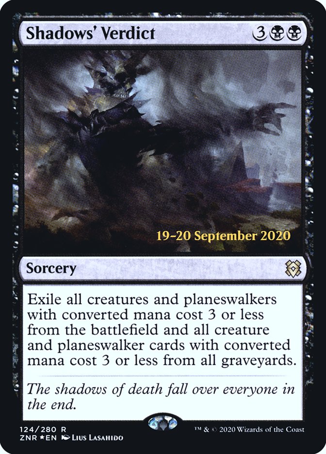 Shadows' Verdict [Zendikar Rising Prerelease Promos] | Jomio and Rueliete's Cards and Comics