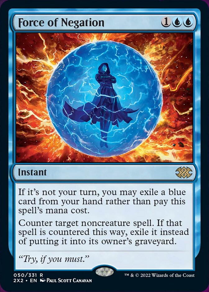 Force of Negation [Double Masters 2022] | Jomio and Rueliete's Cards and Comics