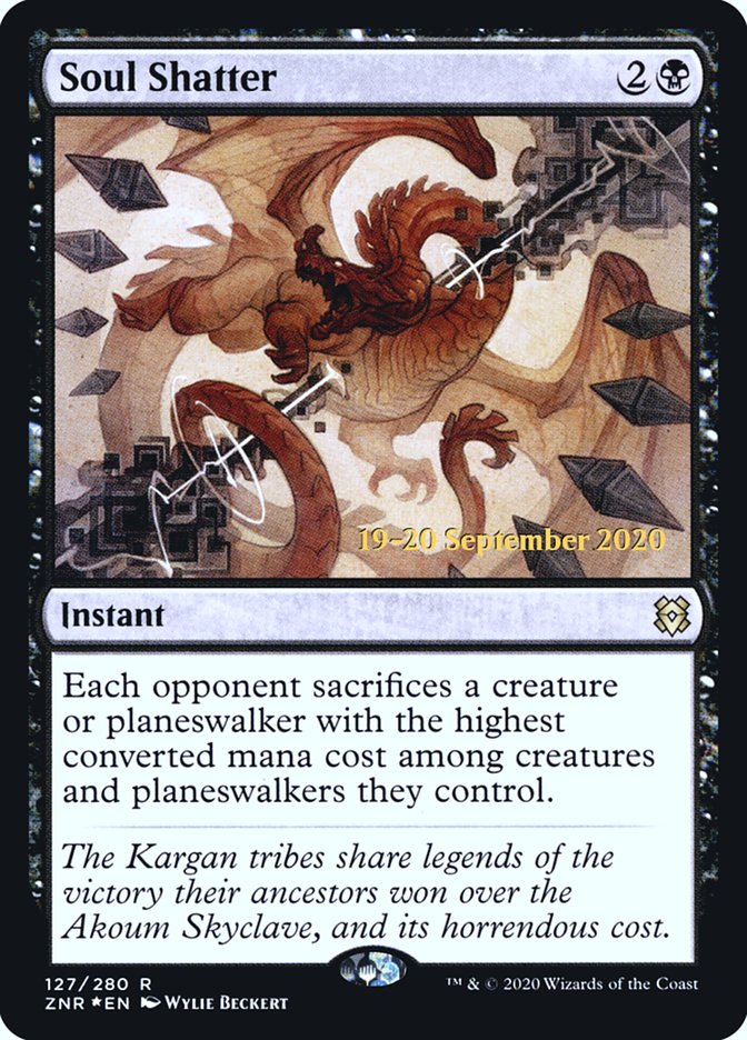 Soul Shatter [Zendikar Rising Prerelease Promos] | Jomio and Rueliete's Cards and Comics