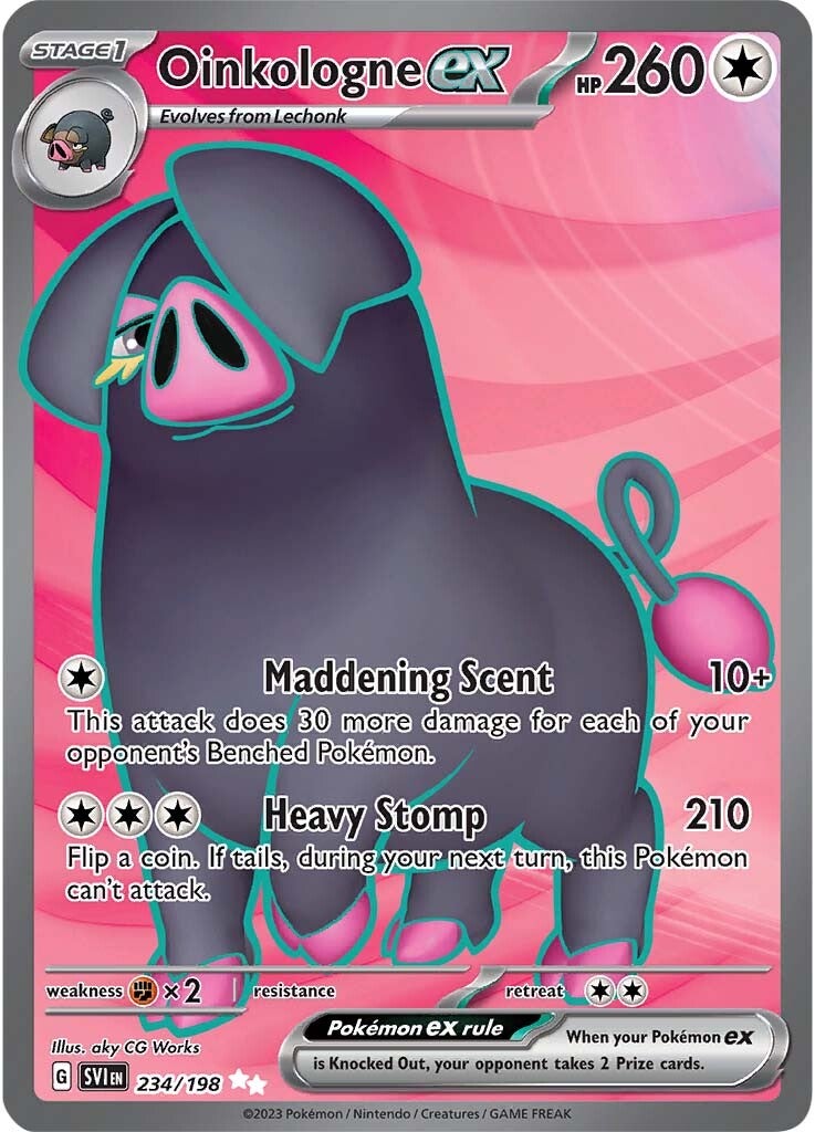 Oinkologne ex (234/198) [Scarlet & Violet: Base Set] | Jomio and Rueliete's Cards and Comics