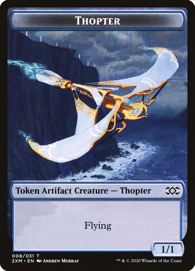 Myr (024) // Thopter (008) Double-Sided Token [Double Masters Tokens] | Jomio and Rueliete's Cards and Comics