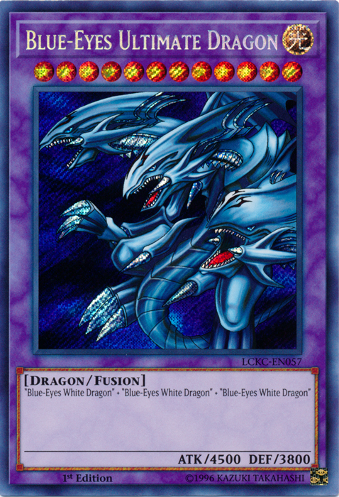 Blue-Eyes Ultimate Dragon [LCKC-EN057] Secret Rare | Jomio and Rueliete's Cards and Comics
