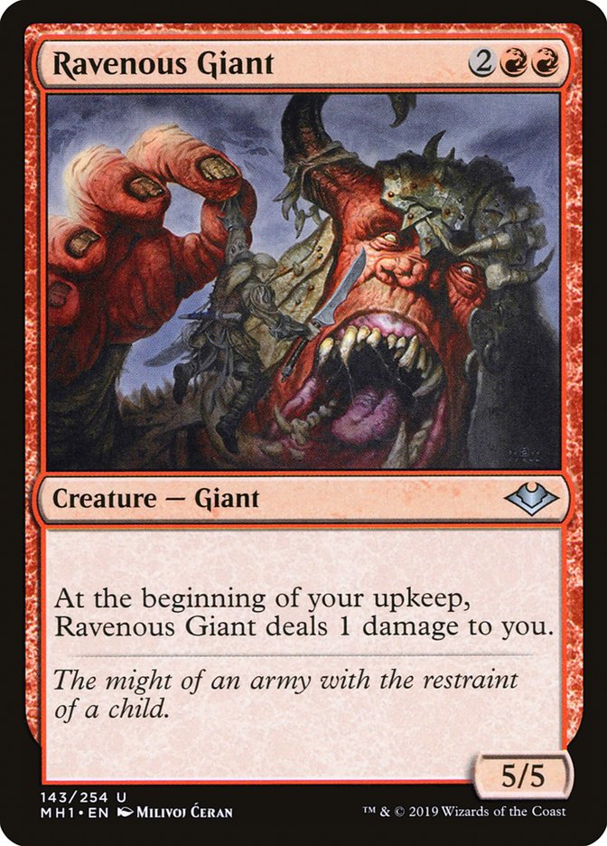 Ravenous Giant [Modern Horizons] | Jomio and Rueliete's Cards and Comics