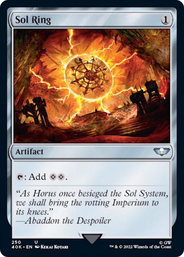 Sol Ring (250) (Surge Foil) [Warhammer 40,000] | Jomio and Rueliete's Cards and Comics