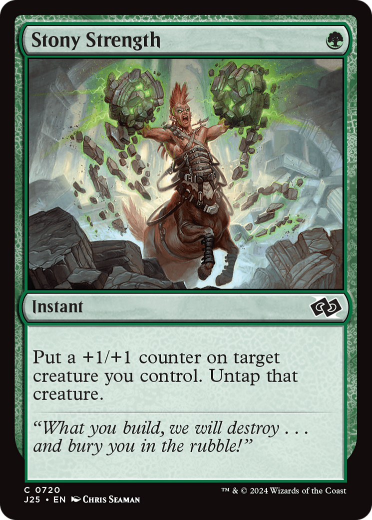 Stony Strength [Foundations Jumpstart] | Jomio and Rueliete's Cards and Comics