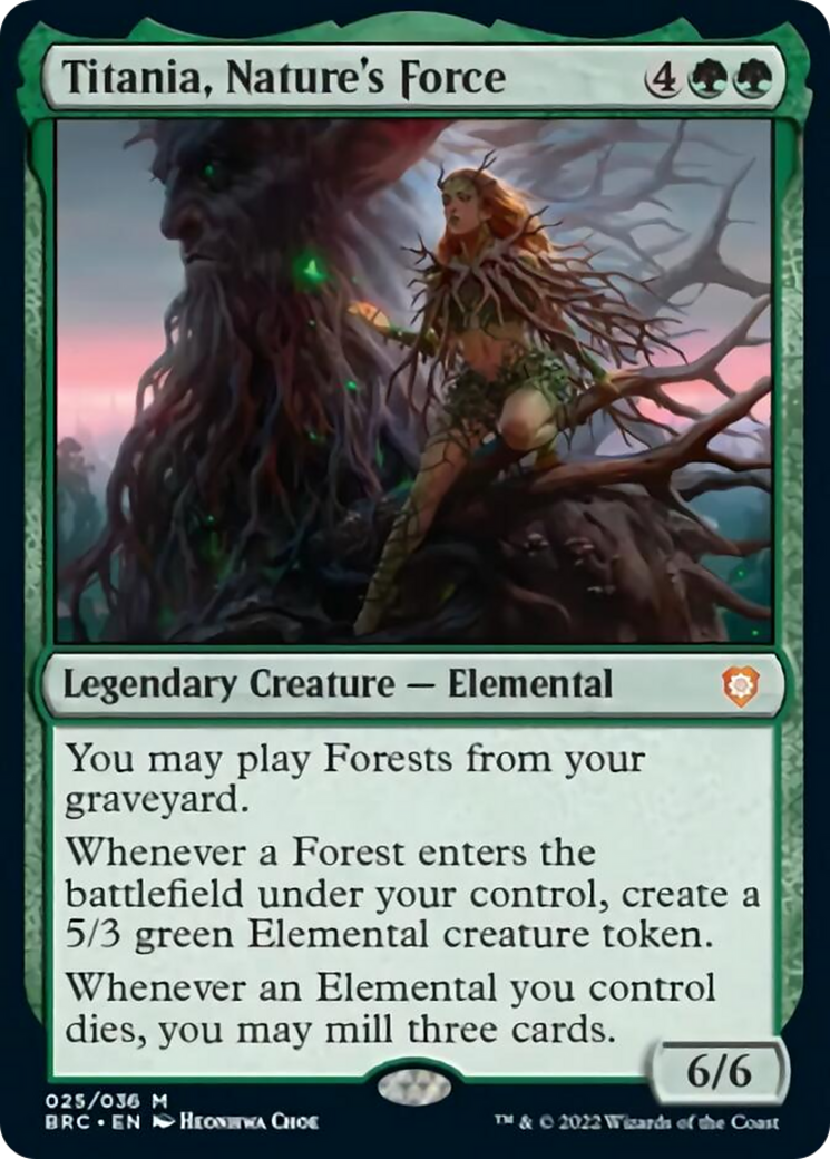 Titania, Nature's Force [The Brothers' War Commander] | Jomio and Rueliete's Cards and Comics