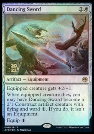 Dancing Sword [Dungeons & Dragons: Adventures in the Forgotten Realms Prerelease Promos] | Jomio and Rueliete's Cards and Comics