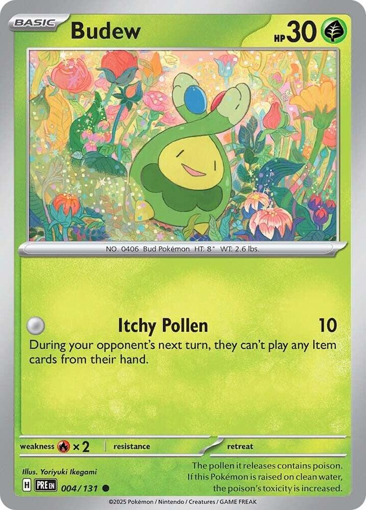 Budew (004/131) [Scarlet & Violet: Prismatic Evolutions] | Jomio and Rueliete's Cards and Comics