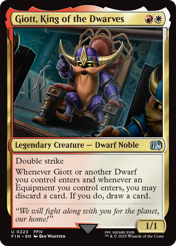 Giott, King of the Dwarves [FINAL FANTASY] | Jomio and Rueliete's Cards and Comics