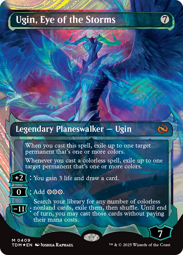 Ugin, Eye of the Storms (Showcase) (Halo Foil) [Tarkir: Dragonstorm] | Jomio and Rueliete's Cards and Comics