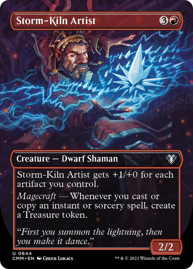Storm-Kiln Artist (Borderless Alternate Art) [Commander Masters] | Jomio and Rueliete's Cards and Comics