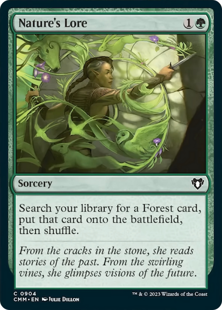 Nature's Lore [Commander Masters] | Jomio and Rueliete's Cards and Comics