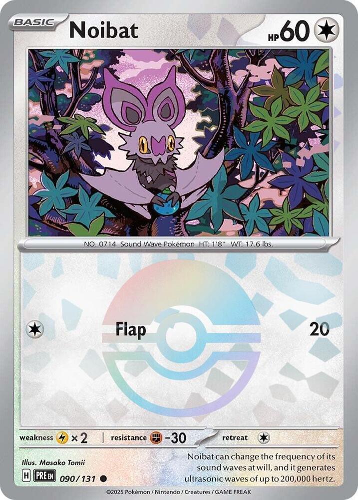 Noibat (090/131) (Poke Ball Pattern) [Scarlet & Violet: Prismatic Evolutions] | Jomio and Rueliete's Cards and Comics