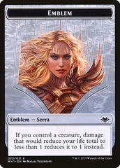 Elemental (008) // Serra the Benevolent Emblem (020) Double-Sided Token [Modern Horizons Tokens] | Jomio and Rueliete's Cards and Comics