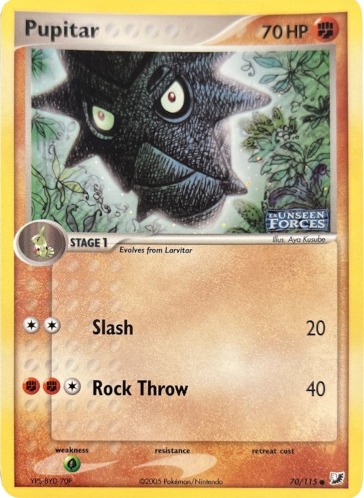 Pupitar (70/115) (Stamped) [EX: Unseen Forces] | Jomio and Rueliete's Cards and Comics