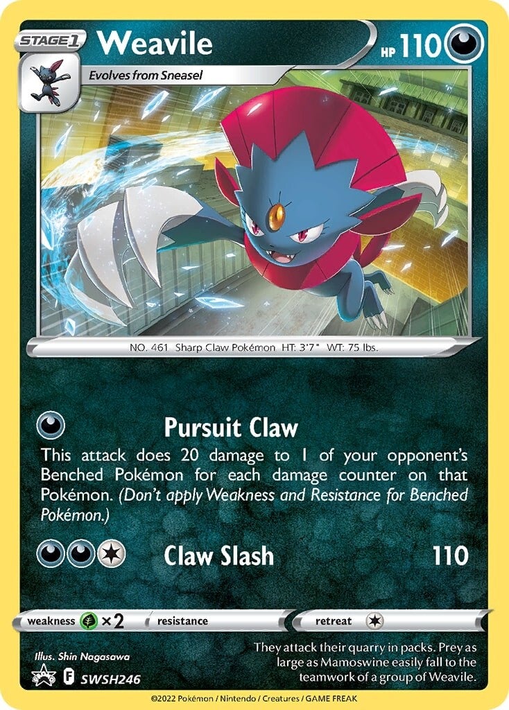 Weavile (SWSH246) [Sword & Shield: Black Star Promos] | Jomio and Rueliete's Cards and Comics