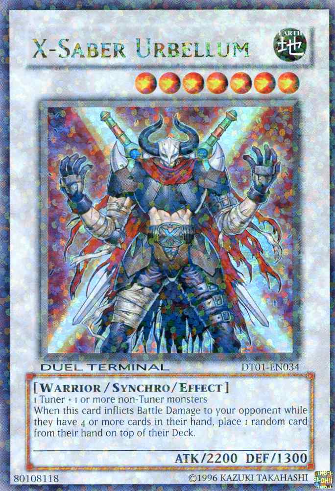 X-Saber Urbellum [DT01-EN034] Ultra Rare | Jomio and Rueliete's Cards and Comics