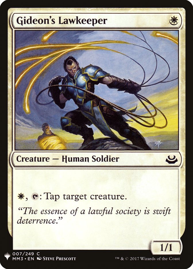 Gideon's Lawkeeper [Mystery Booster] | Jomio and Rueliete's Cards and Comics