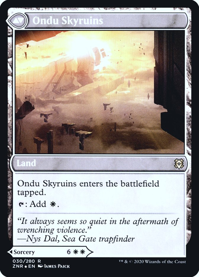 Ondu Inversion // Ondu Skyruins [Zendikar Rising Prerelease Promos] | Jomio and Rueliete's Cards and Comics
