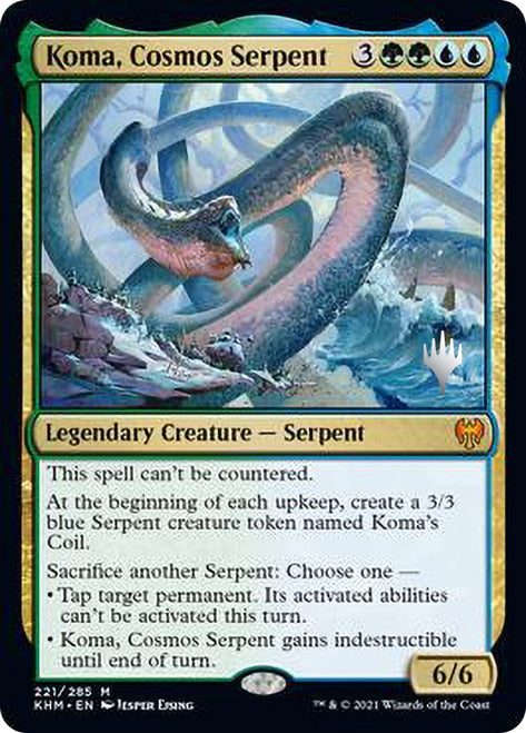 Koma, Cosmos Serpent (Promo Pack) [Kaldheim Promos] | Jomio and Rueliete's Cards and Comics