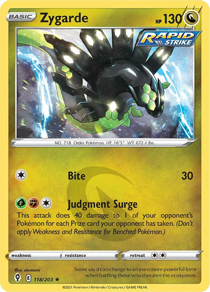 Zygarde (118/203) [Sword & Shield: Evolving Skies] | Jomio and Rueliete's Cards and Comics