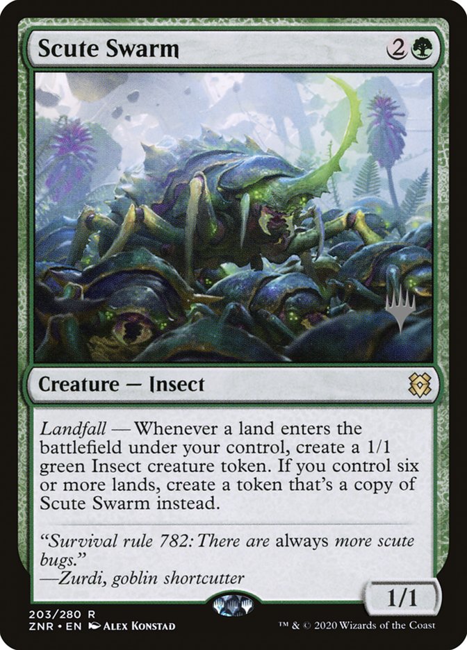 Scute Swarm (Promo Pack) [Zendikar Rising Promos] | Jomio and Rueliete's Cards and Comics