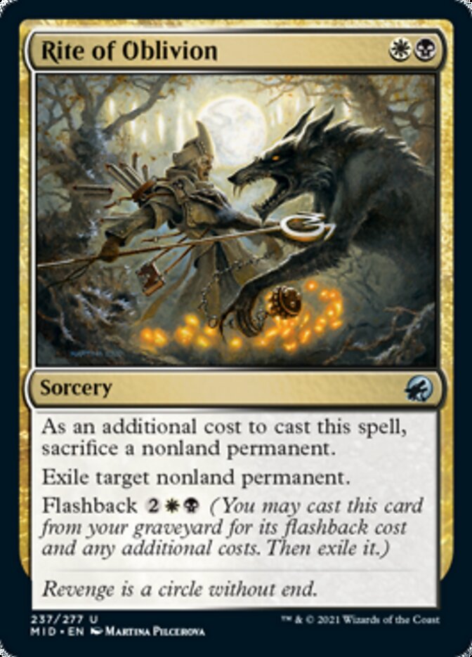 Rite of Oblivion [Innistrad: Midnight Hunt] | Jomio and Rueliete's Cards and Comics