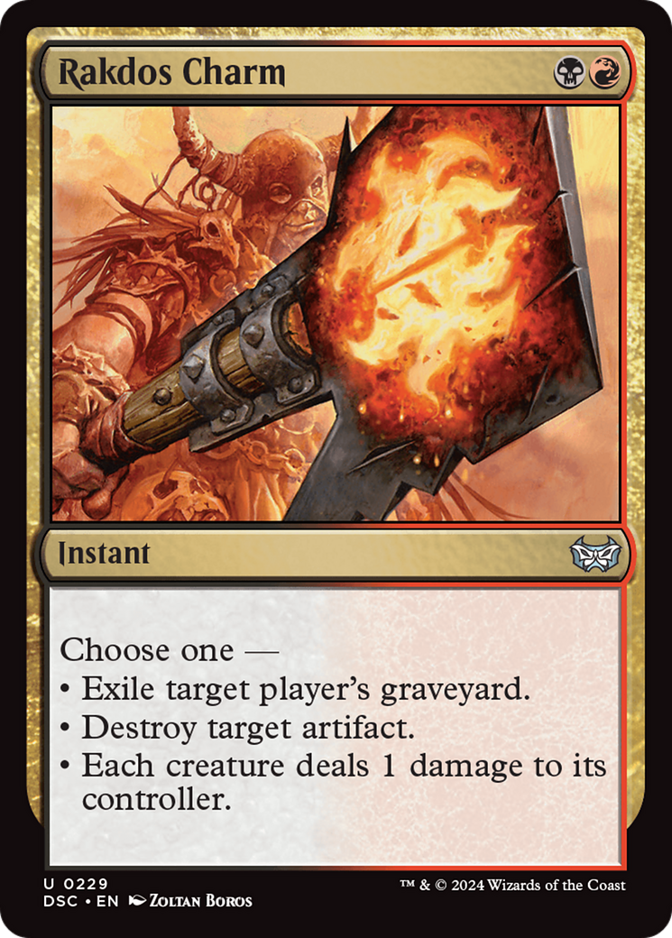 Rakdos Charm [Duskmourn: House of Horror Commander] | Jomio and Rueliete's Cards and Comics