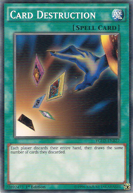 Card Destruction [YGLD-ENB27] Common | Jomio and Rueliete's Cards and Comics