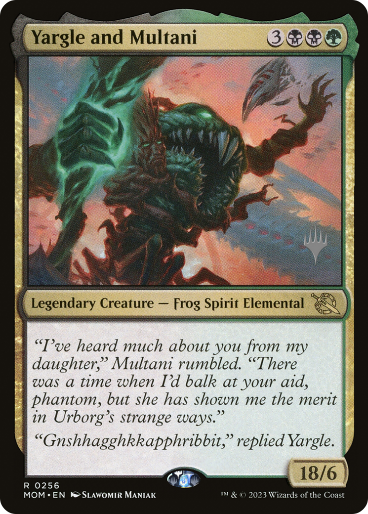 Yargle and Multani (Promo Pack) [March of the Machine Promos] | Jomio and Rueliete's Cards and Comics