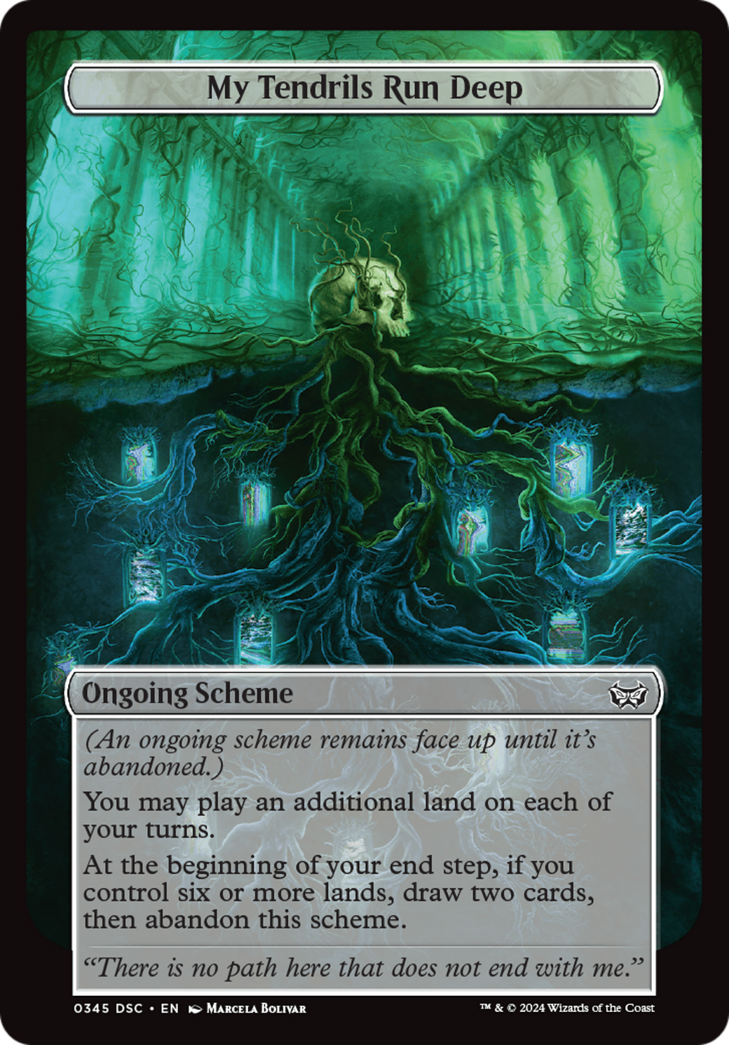 My Tendrils Run Deep (Full Art) [Duskmourn: Archenemy] | Jomio and Rueliete's Cards and Comics