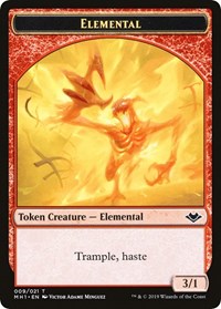 Elemental (009) // Goblin Double-Sided Token [Modern Horizons Tokens] | Jomio and Rueliete's Cards and Comics