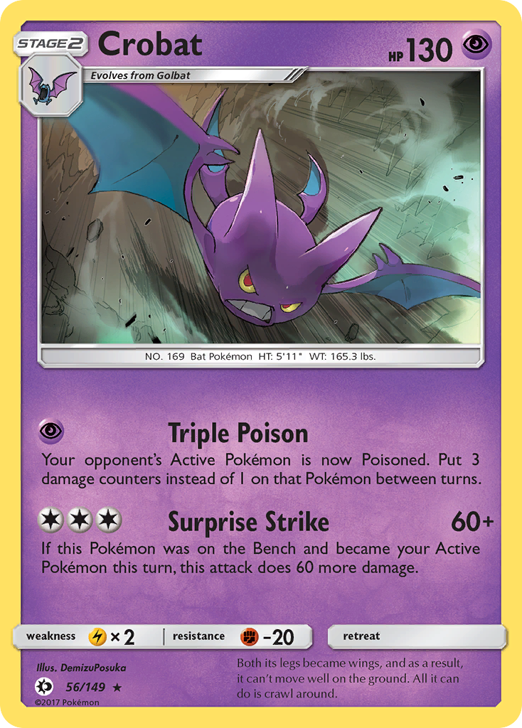 Crobat (56/149) [Sun & Moon: Base Set] | Jomio and Rueliete's Cards and Comics
