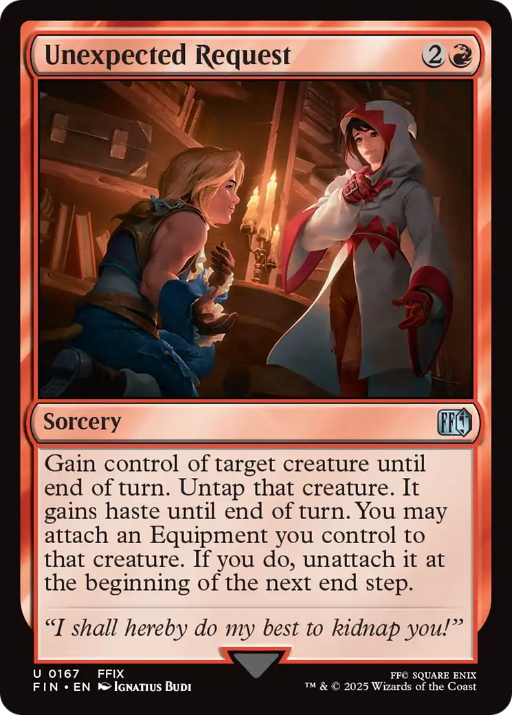 Unexpected Request [FINAL FANTASY] | Jomio and Rueliete's Cards and Comics