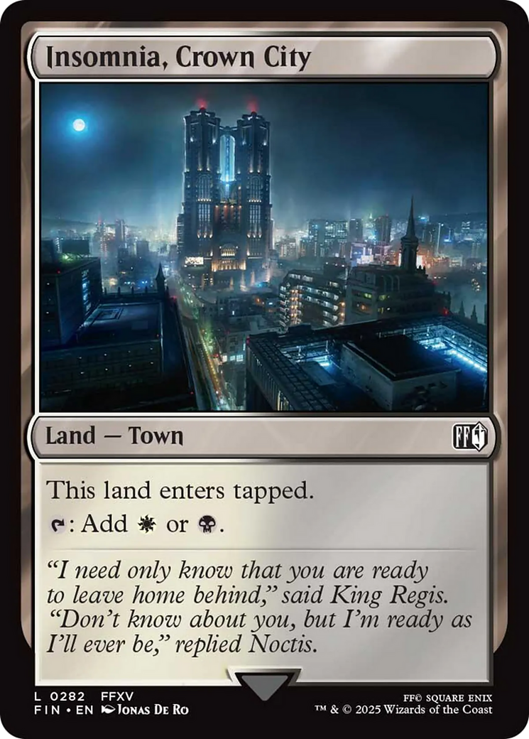 Insomnia, Crown City [FINAL FANTASY] | Jomio and Rueliete's Cards and Comics