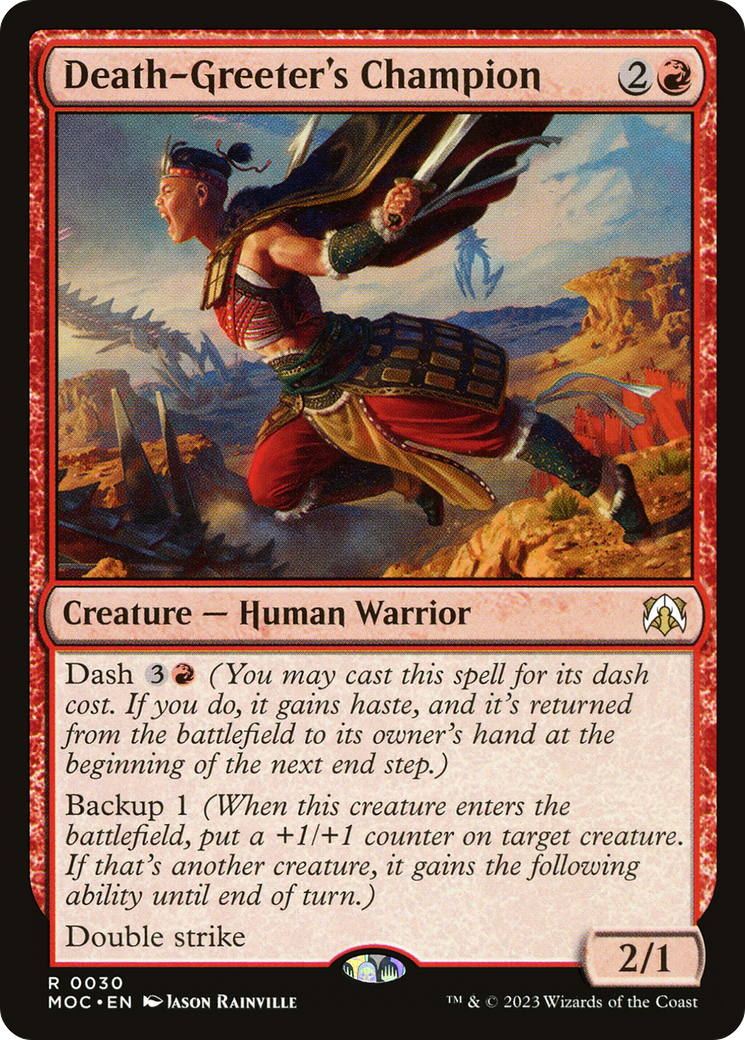 Death-Greeter's Champion [March of the Machine Commander] | Jomio and Rueliete's Cards and Comics