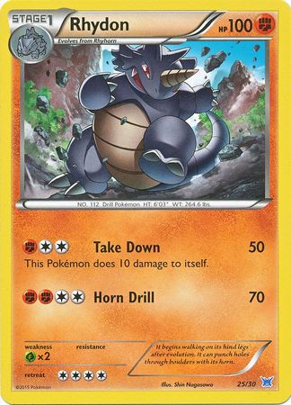 Rhydon (25/30) [XY: Trainer Kit 2 - Latios] | Jomio and Rueliete's Cards and Comics